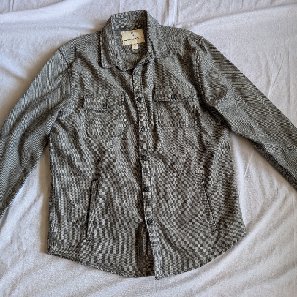Mutual Weave Long Sleeve Button Up Shirt/Jacket/Shacker Flannel Size Large
